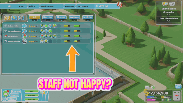 Two Point Hospital — Zen Staff